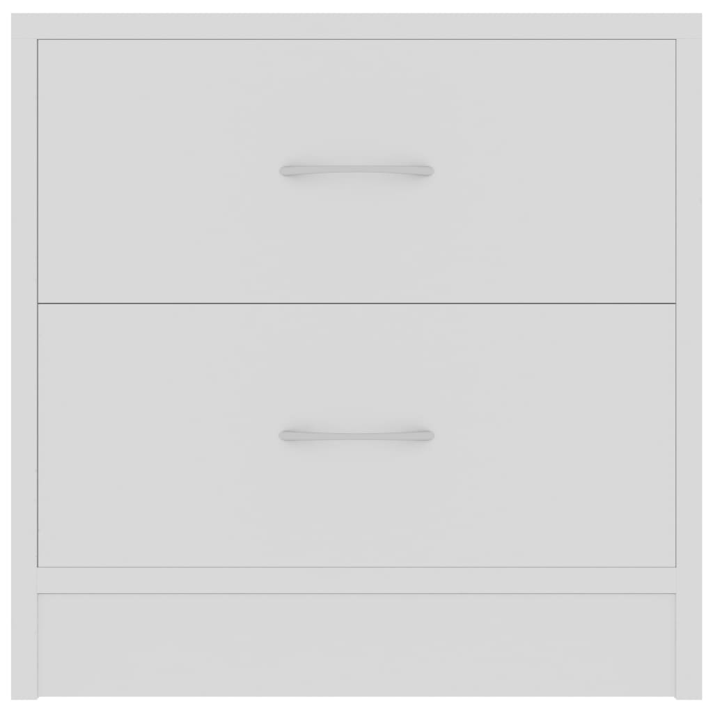 Bedside Cabinet White 40x30x40 cm Chipboard