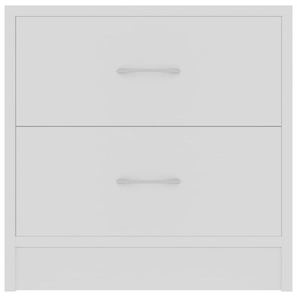 Bedside Cabinet White 40x30x40 cm Chipboard