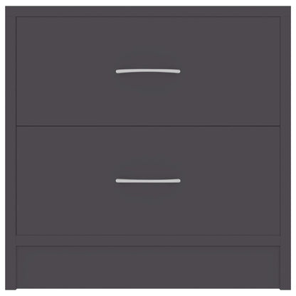 Bedside Cabinet Grey 40x30x40 cm Chipboard