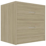 Bedside Cabinet Sonoma Oak 40x30x40 cm Chipboard