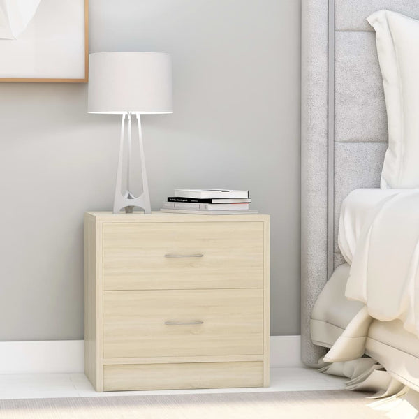  Bedside Cabinet Sonoma Oak 40x30x40 cm Chipboard