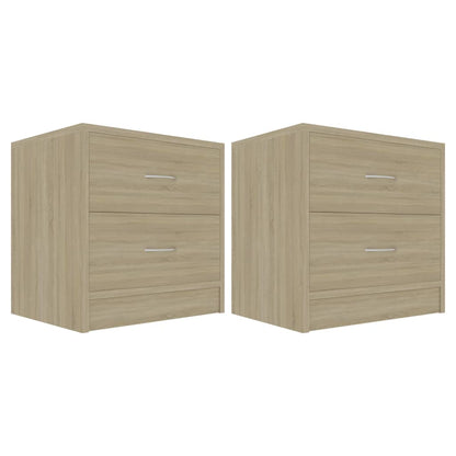 Bedside Cabinets 2 pcs Sonoma Oak 40x30x40 cm Chipboard