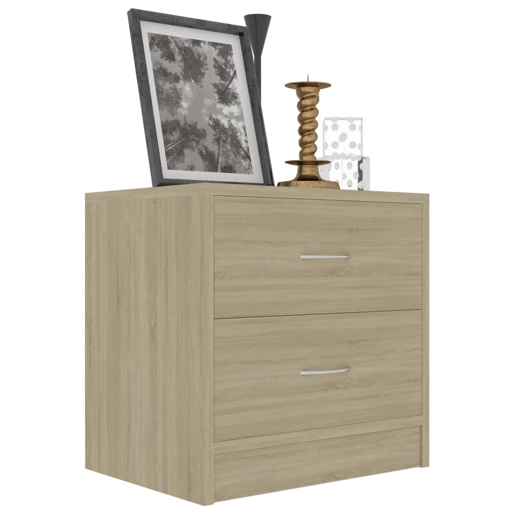 Bedside Cabinets 2 pcs Sonoma Oak 40x30x40 cm Chipboard
