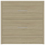 Bedside Cabinets 2 pcs Sonoma Oak 40x30x40 cm Chipboard