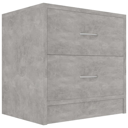 Bedside Cabinet Concrete Grey 40x30x40 cm Chipboard