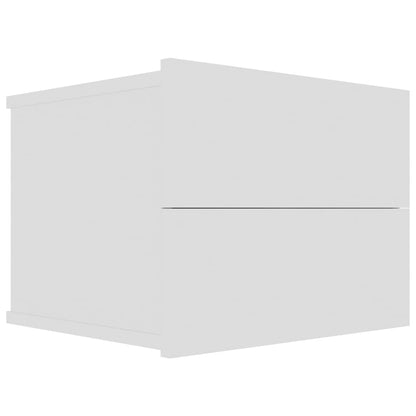 Bedside Cabinets 2 pcs White Engineered Wood