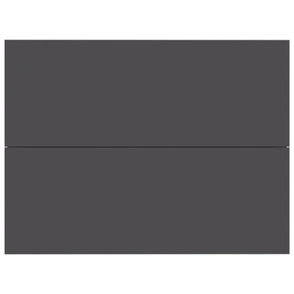 Bedside Cabinet Grey Chipboard