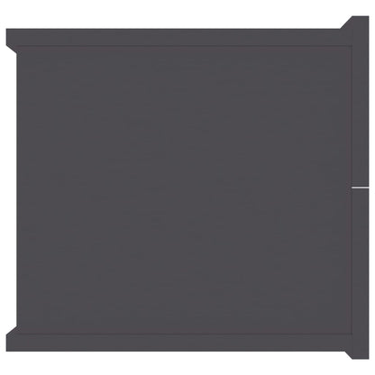 Bedside Cabinet Grey Chipboard