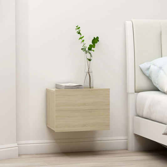 Bedside Cabinet Sonoma Oak 40x30x30 cm Chipboard