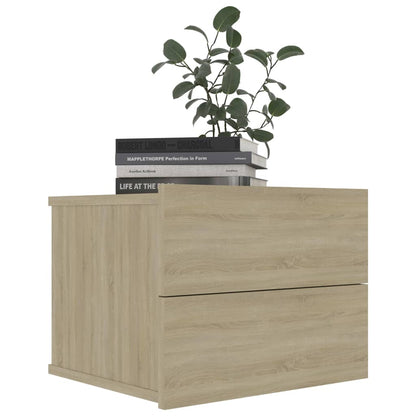 Bedside Cabinets 2 pcs Sonoma Oak 40x30x30 cm Chipboard