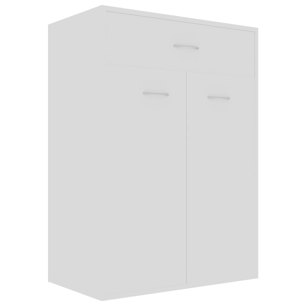 Shoe Cabinet White 60x35x84 cm Chipboard