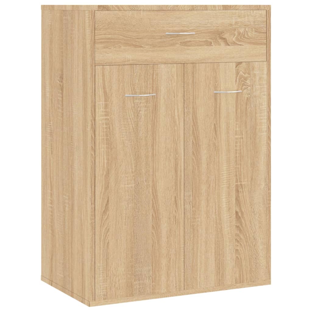 Shoe Cabinet Sonoma Oak 60x35x84 cm Chipboard