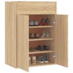 Shoe Cabinet Sonoma Oak 60x35x84 cm Chipboard