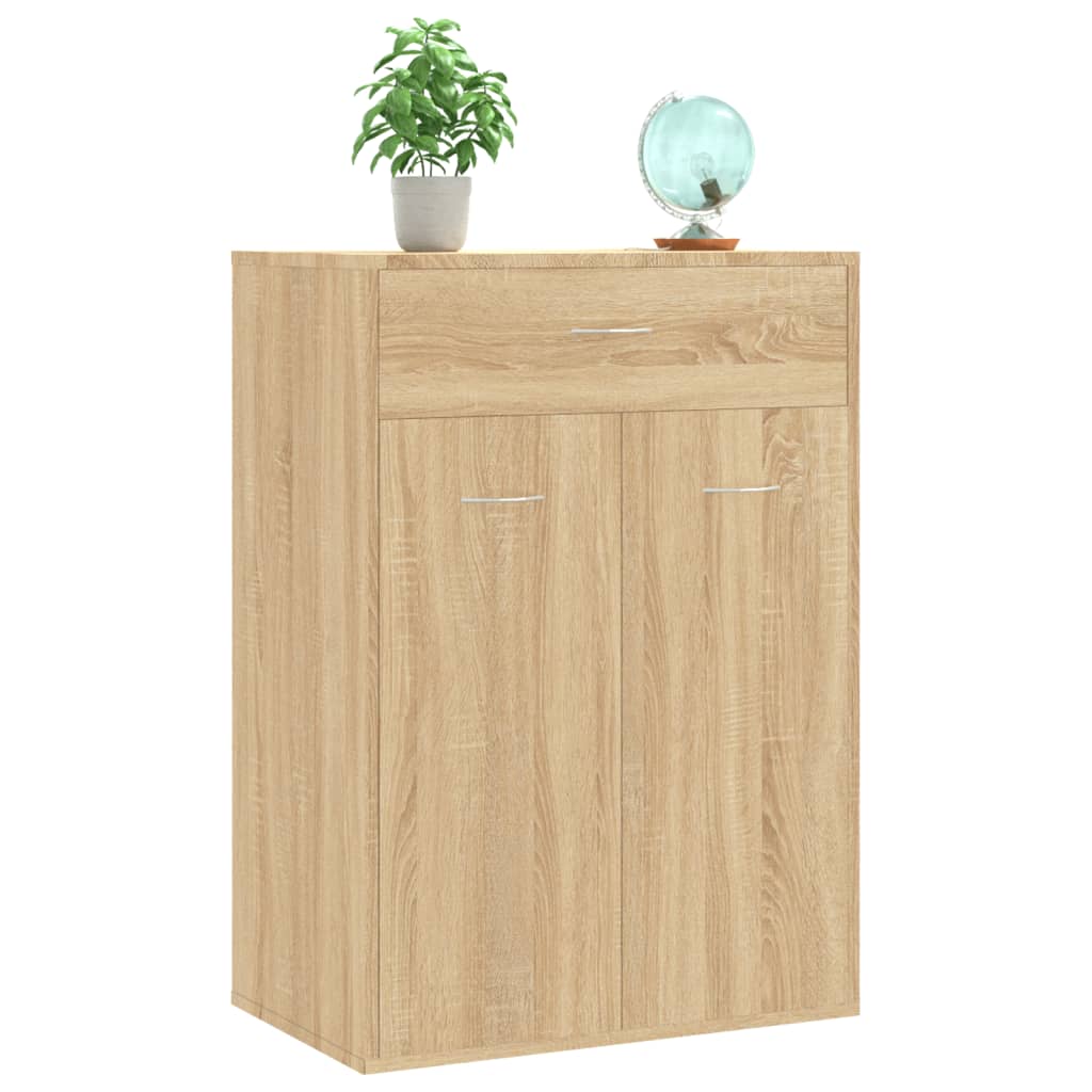 Shoe Cabinet Sonoma Oak 60x35x84 cm Chipboard