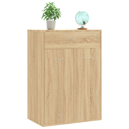 Shoe Cabinet Sonoma Oak 60x35x84 cm Chipboard