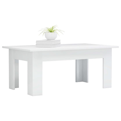 Coffee Table High Gloss White - Chipboard