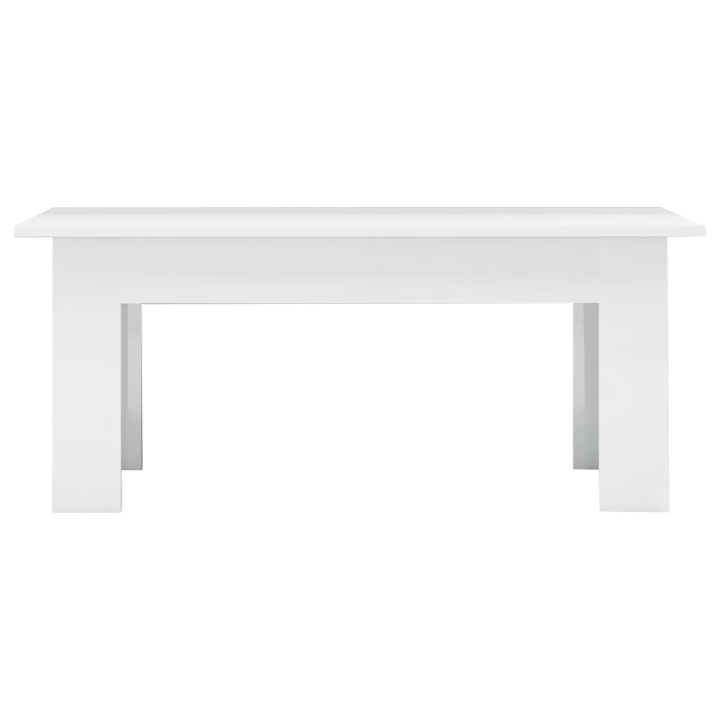 Coffee Table High Gloss White - Chipboard