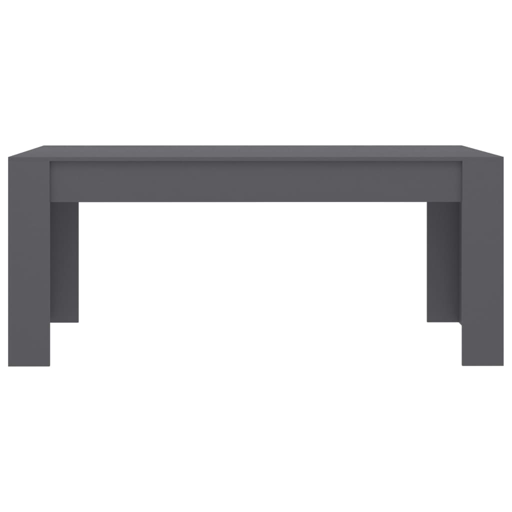 Dining Table Grey 180x90x76 cm Chipboard
