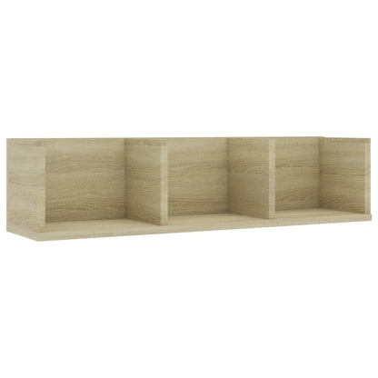 CD Wall Shelf Sonoma Oak 75x18x18 cm Chipboard