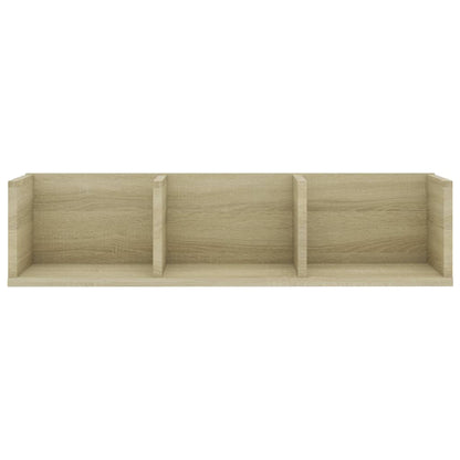 CD Wall Shelf Sonoma Oak 75x18x18 cm Chipboard