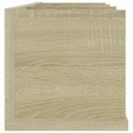 CD Wall Shelf Sonoma Oak 75x18x18 cm Chipboard