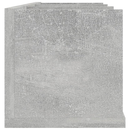 CD Wall Shelf Concrete Grey 75x18x18 cm Chipboard