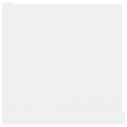 CD Wall Shelf White 100x18x18 cm Chipboard