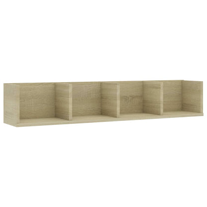 CD Wall Shelf Sonoma Oak 100x18x18 cm Chipboard