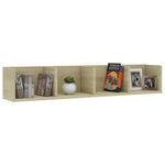 CD Wall Shelf Sonoma Oak 100x18x18 cm Chipboard