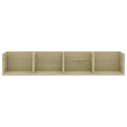CD Wall Shelf Sonoma Oak 100x18x18 cm Chipboard
