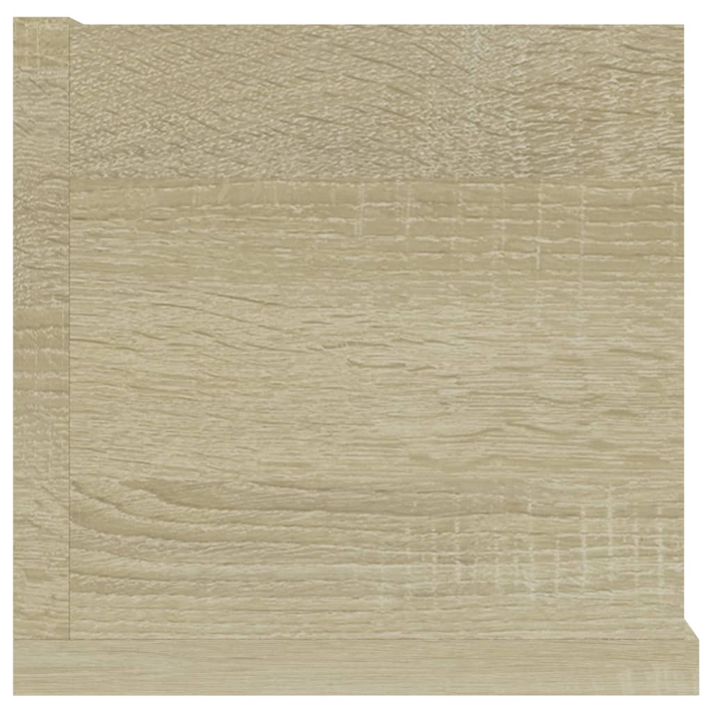 CD Wall Shelf Sonoma Oak 100x18x18 cm Chipboard