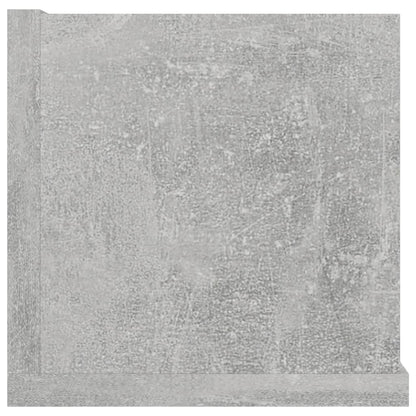 CD Wall Shelf Concrete Grey 100x18x18 cm Chipboard
