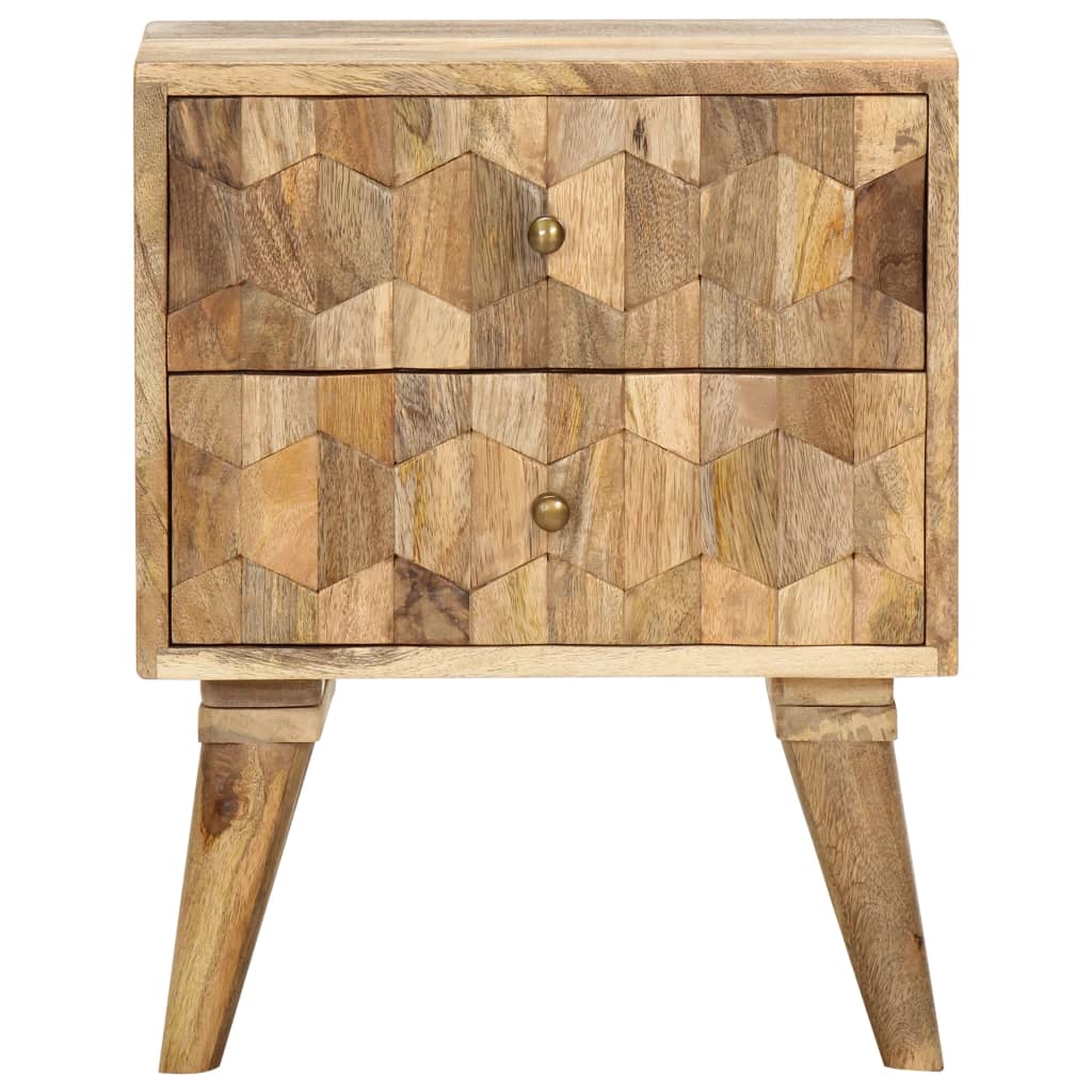 Bedside Cabinet Wood - 40×30×50cm
