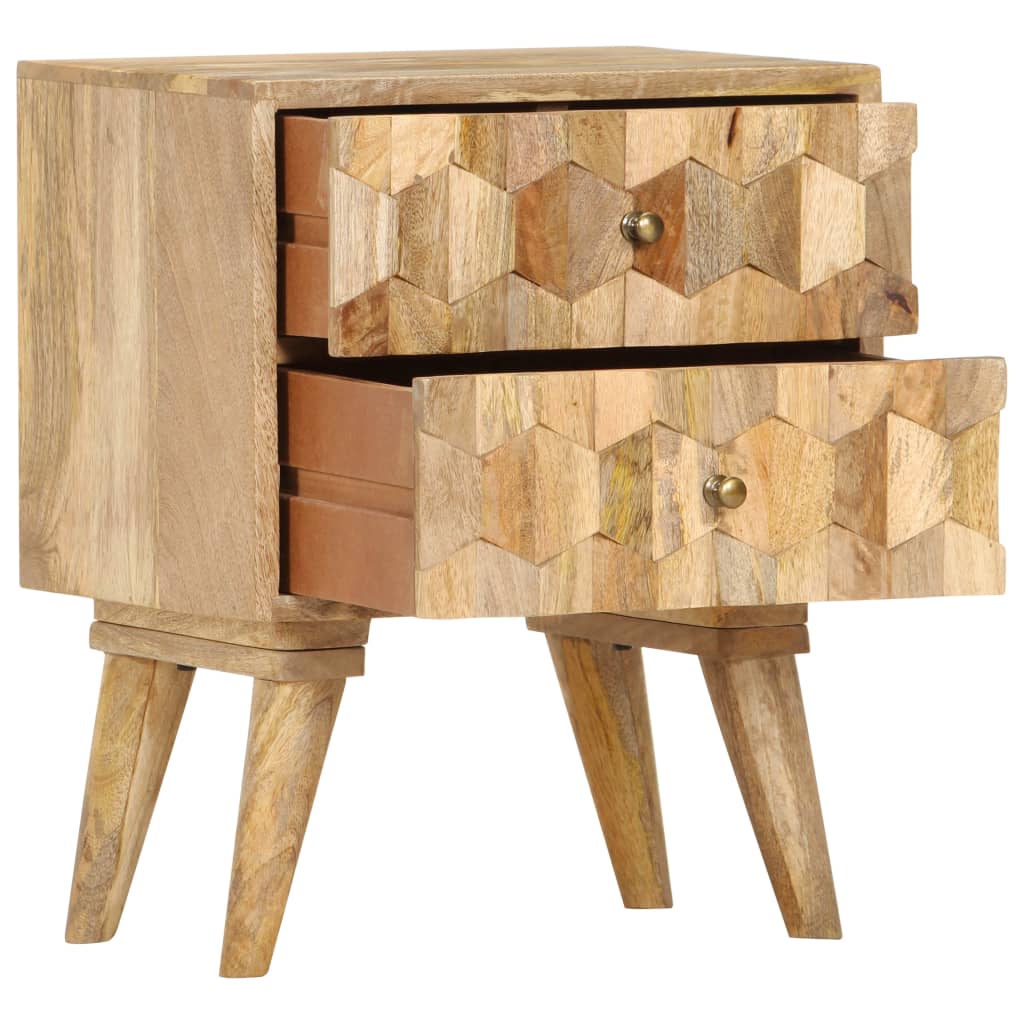 Bedside Cabinet Wood - 40×30×50cm