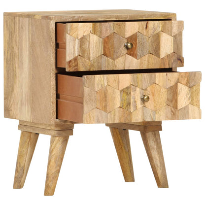 Bedside Cabinet Wood - 40×30×50cm
