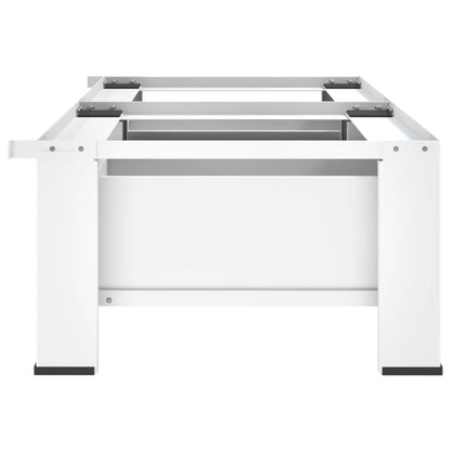 Double Washing and Drying Machine with Drawers White
