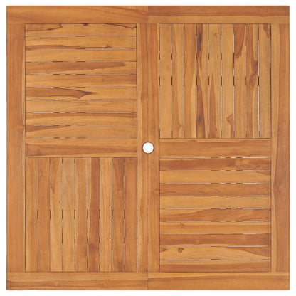 Garden Table 120x120x75 cm Solid Teak Wood