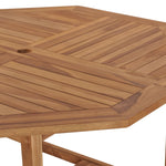 Garden Table 120x120x75 cm Solid Teak Wood