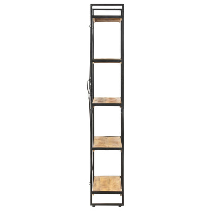 5-Tier Bookcase Solid Mango Wood - 140×30×180cm