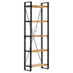 5-Tier Bookcase  Solid Mango Wood