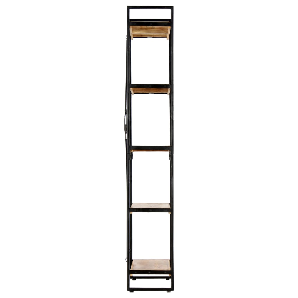 5-Tier Bookcase Solid Mango Wood - 60×30×180cm