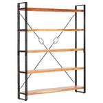 5-Tier Bookcase Solid acacia wood, steel