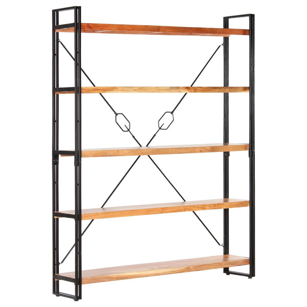  5-Tier Bookcase Solid acacia wood, steel