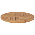 Round Teak Table Top 60cm Solid Wood | HomeAndLiving