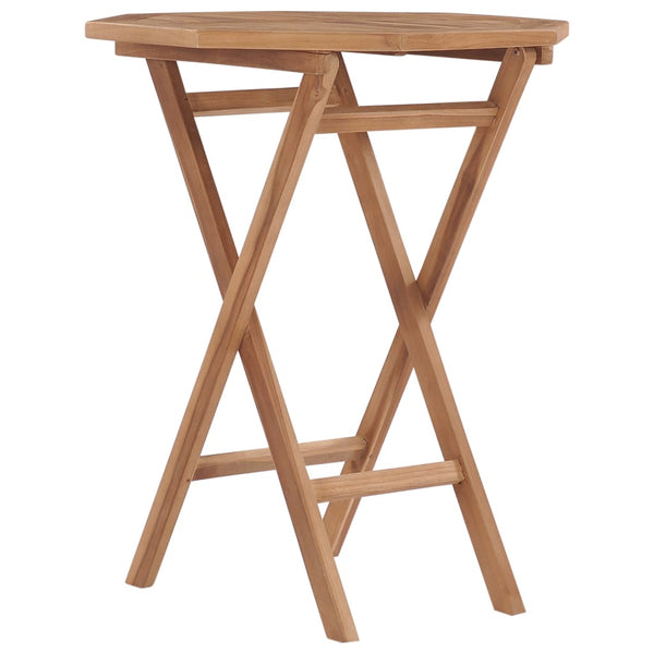  Folding Garden Table 60x60x75 cm Solid Teak Wood