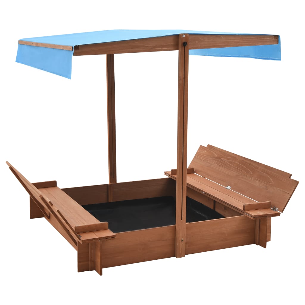 Sandbox with Roof Firwood