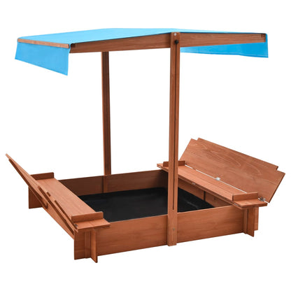 Sandbox with Roof Firwood