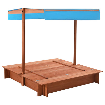 Sandbox with Roof Firwood