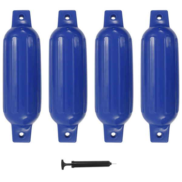  Boat Fender 4 pcs Blue 41x11.5 cm PVC
