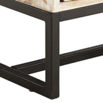 TV Cabinet White 140x30x45 cm Solid Acacia Wood